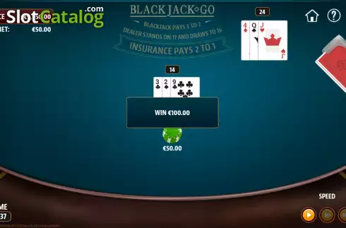 Οθόνη3. Blackjack Go Κουλοχέρης
