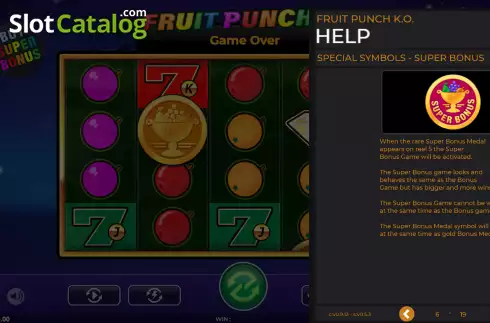 Οθόνη6. Fruit Punch K.O. Κουλοχέρης 