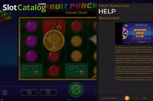 Οθόνη9. Fruit Punch K.O. Κουλοχέρης 