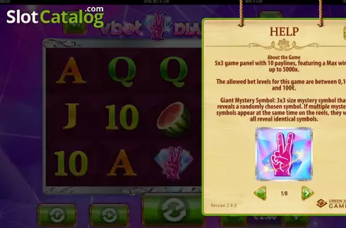 Οθόνη6. Vbet Diamond Κουλοχέρης