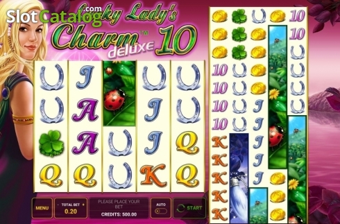 Οθόνη2. Lucky Lady's Charm Deluxe 10 Κουλοχέρης