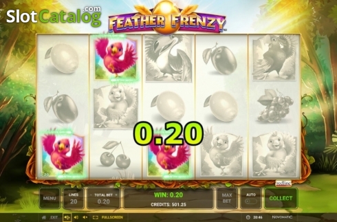 Οθόνη4. Feather Frenzy Κουλοχέρης