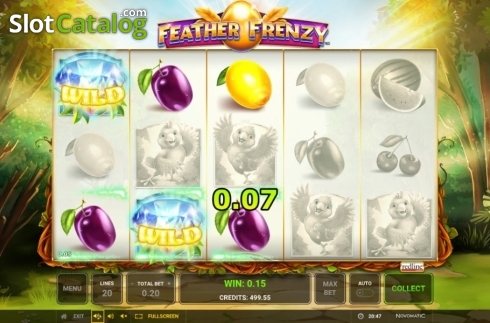 Οθόνη5. Feather Frenzy Κουλοχέρης