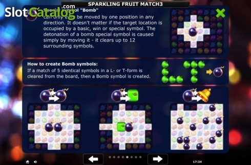 Οθόνη9. Sparkling Fruit Match 3 Κουλοχέρης 