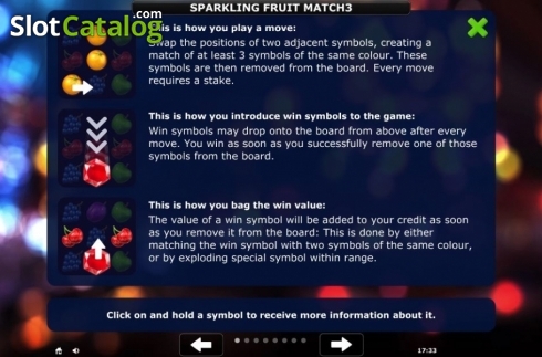 Οθόνη5. Sparkling Fruit Match 3 Κουλοχέρης 