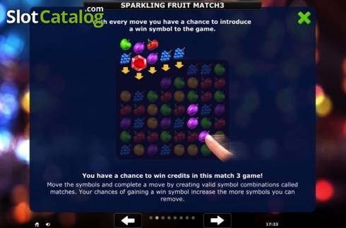 Οθόνη6. Sparkling Fruit Match 3 Κουλοχέρης 