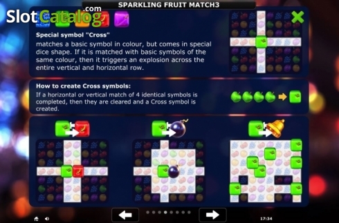 Οθόνη8. Sparkling Fruit Match 3 Κουλοχέρης 