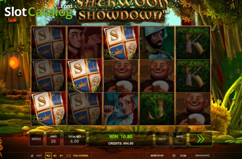 Οθόνη4. Sherwood Showdown Κουλοχέρης 