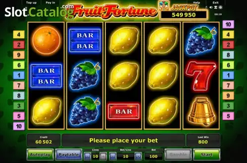 Ροδέλες. Fruit Fortune Κουλοχέρης