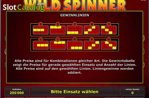 Πίνακας πληρωμών 2. Wild Spinner™ Κουλοχέρης
