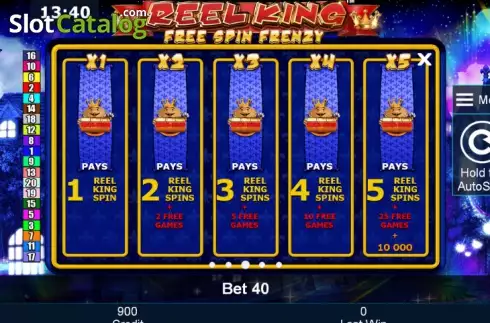 Πίνακας πληρωμών 3. Reel King™ Free Spin Frenzy Κουλοχέρης