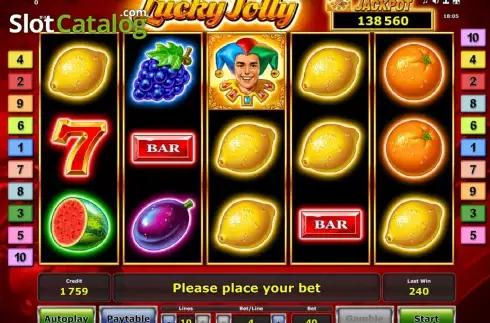 Ροδέλες. Lucky Jolly Κουλοχέρης