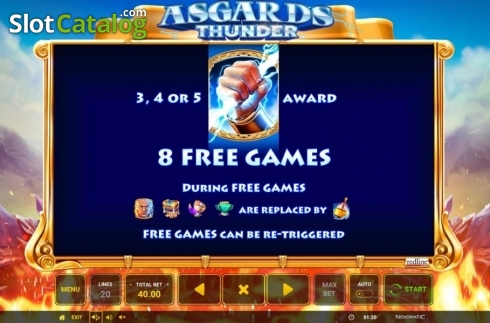 Οθόνη9. Asgard's Thunder Κουλοχέρης