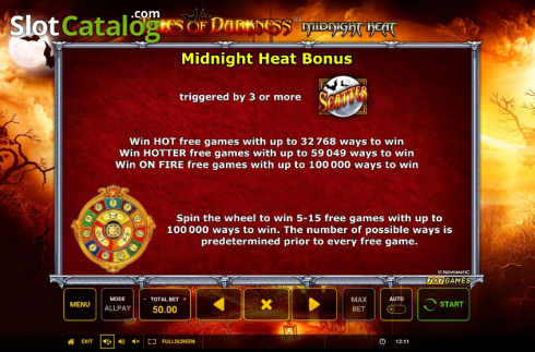 Οθόνη8. Tales of Darkness Midnight Heat Κουλοχέρης
