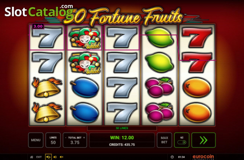 Οθόνη5. 50 Fortune Fruits Κουλοχέρης