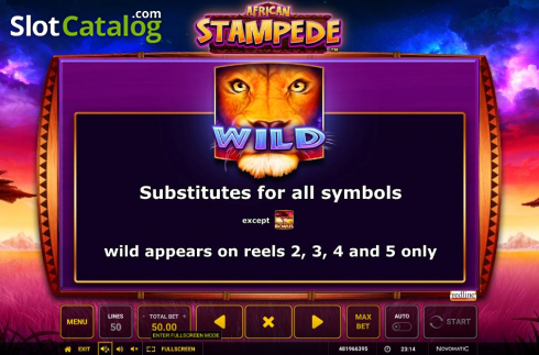 Οθόνη8. African Stampede Κουλοχέρης 