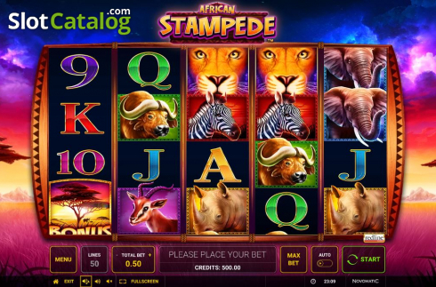 Οθόνη2. African Stampede Κουλοχέρης 