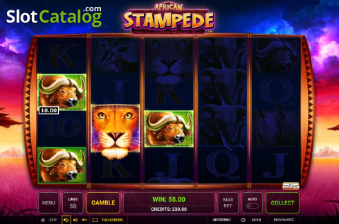 Οθόνη4. African Stampede Κουλοχέρης 