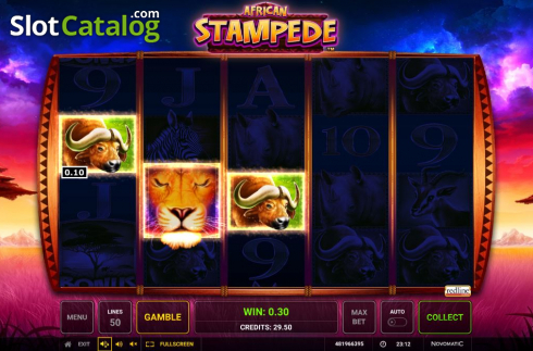 Οθόνη5. African Stampede Κουλοχέρης 