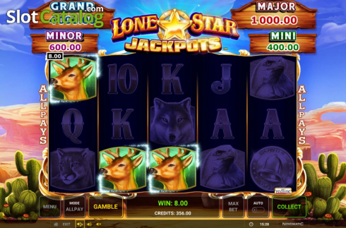Οθόνη5. Lone Star Jackpots Κουλοχέρης