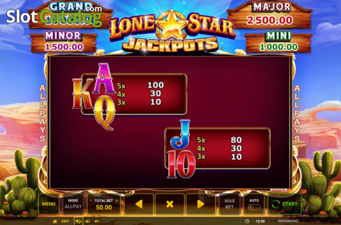 Οθόνη8. Lone Star Jackpots Κουλοχέρης