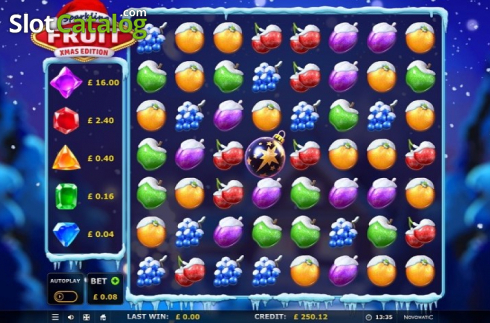 Οθόνη2. Sparkling Fruit Match 3 Xmas Edition Κουλοχέρης 