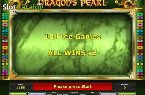 Δωρεάν περιστροφές. Dragons Pearl (Green Tube) Κουλοχέρης 