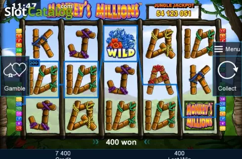 Αγριος. Monkey's Millions Κουλοχέρης
