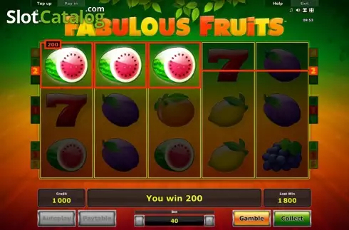 Νίκη. Fabulous Fruits Κουλοχέρης