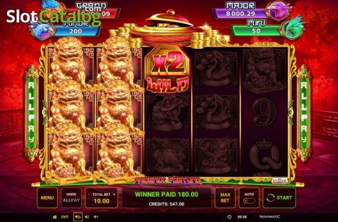 Οθόνη7. Phoenix Fortune (Greentube) Κουλοχέρης