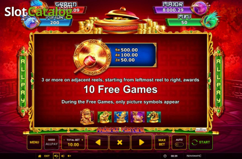 Οθόνη8. Phoenix Fortune (Greentube) Κουλοχέρης
