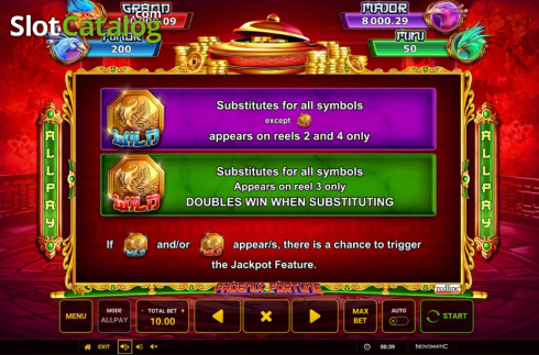 Οθόνη9. Phoenix Fortune (Greentube) Κουλοχέρης