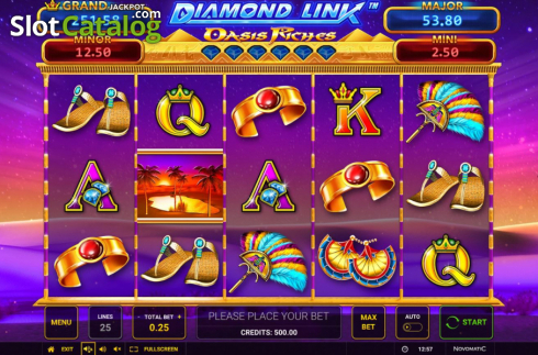 Οθόνη2. Oasis Riches Diamond Link Κουλοχέρης