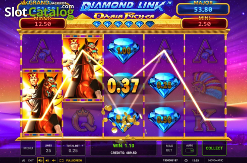 Οθόνη6. Oasis Riches Diamond Link Κουλοχέρης