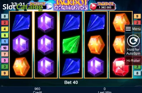 Ροδέλες. Jackpot Diamonds Κουλοχέρης