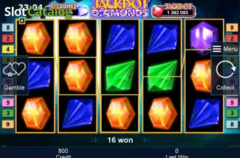 Νίκη. Jackpot Diamonds Κουλοχέρης