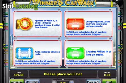 Πίνακας πληρωμών 3. Winner´s Car Wash Κουλοχέρης