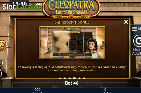 Πίνακας πληρωμών 4. Cleopatra Last of the Pharaohs Κουλοχέρης