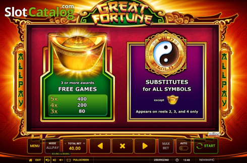 Οθόνη7. Great Fortune Κουλοχέρης