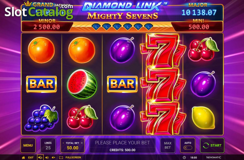 Οθόνη3. Diamond Link Mighty Sevens Κουλοχέρης