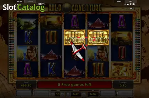 Δωρεάν περιστροφές Άγρια οθόνη 1. Wild Adventure (Green Tube) Κουλοχέρης