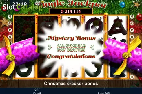 Παιχνίδι μπόνους. Jingle Jackpot Κουλοχέρης