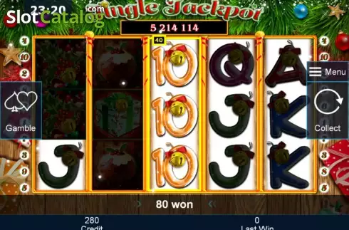 Οθόνη. Jingle Jackpot Κουλοχέρης