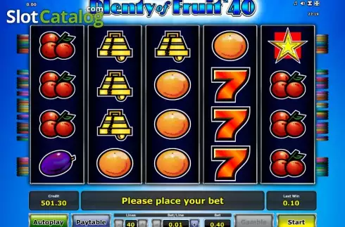 Ροδέλες. Plenty of Fruit 40 Κουλοχέρης