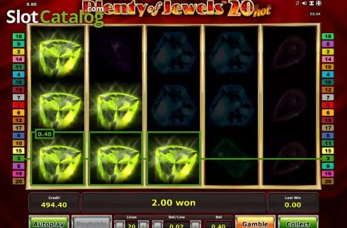 Νίκη. Plenty of Jewels 20 Hot Κουλοχέρης