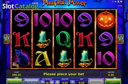 Ροδέλες. Pumpkin Power Κουλοχέρης