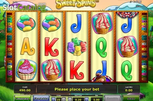 Ροδέλες. Sweet Spins Κουλοχέρης