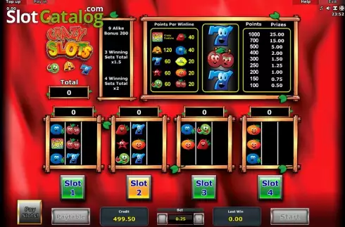Οθόνη 2. Crazy Slots Κουλοχέρης