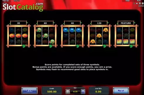 Πίνακας πληρωμών 2. Crazy Slots Κουλοχέρης
