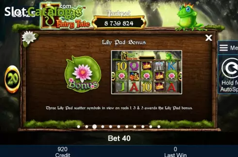 Πίνακας πληρωμών 3. Frogs Fairy Tale Κουλοχέρης